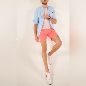 Chubbies The Everywhere New England's Vintage Washed Coral Shorts 6" Size Small